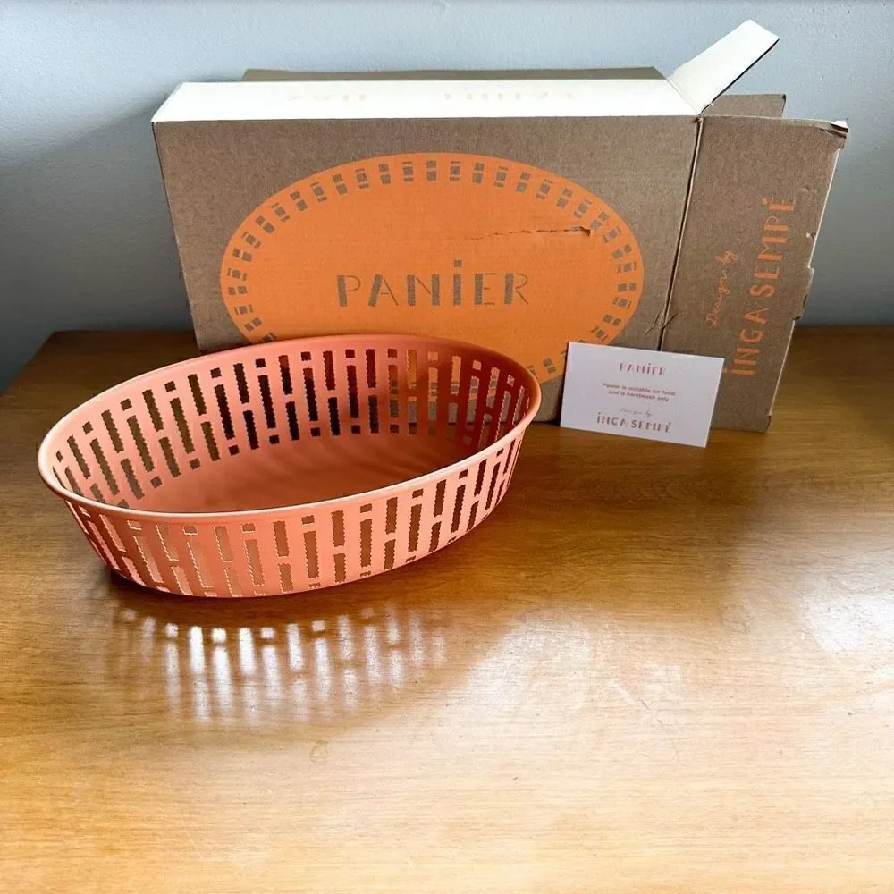 Panier for HAY design by Inga Sempe steel oval food safe storage basket